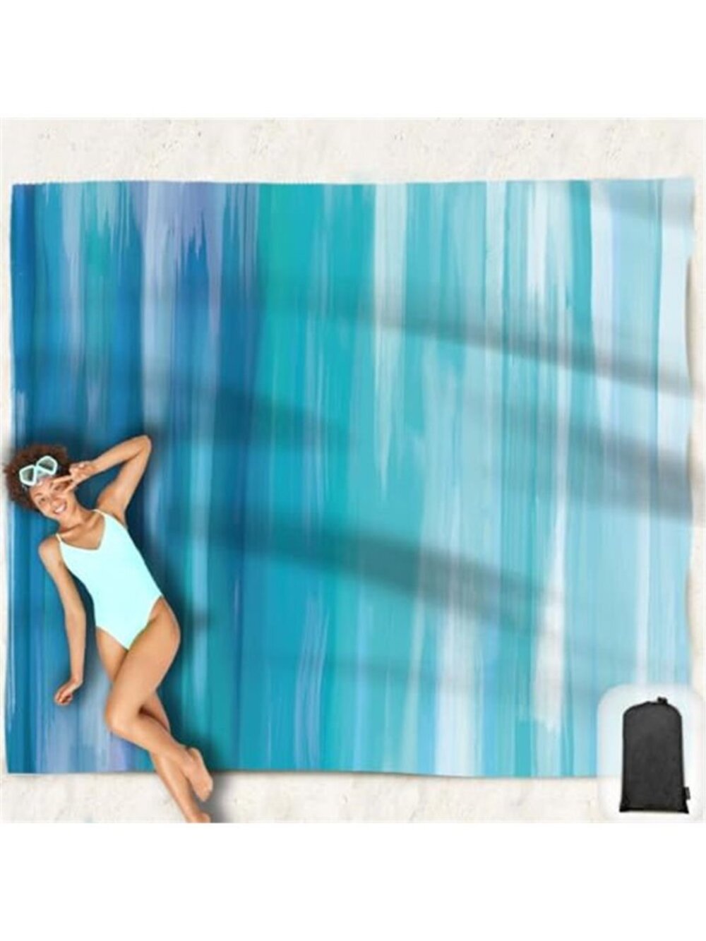 Oversized Sandproof Beach Blanket Waterproof Picnic Camping Mat Foldable Travel
